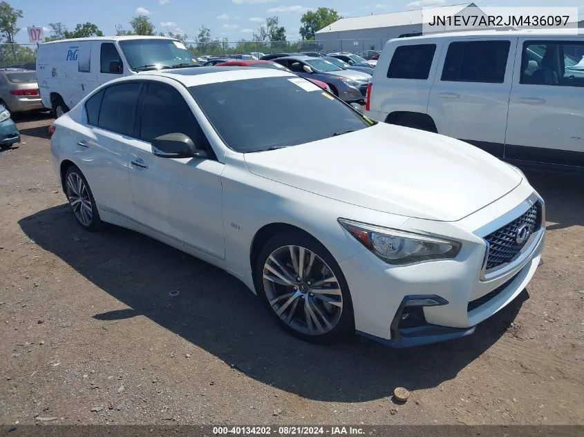 2018 Infiniti Q50 3.0T Sport VIN: JN1EV7AR2JM436097 Lot: 40134202