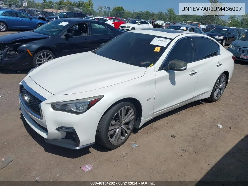 2018 Infiniti Q50 3.0T Sport VIN: JN1EV7AR2JM436097 Lot: 40134202