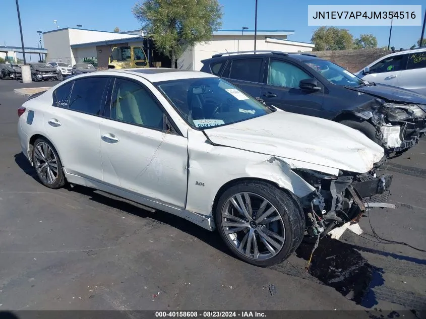 2018 Infiniti Q50 3.0T Sport VIN: JN1EV7AP4JM354516 Lot: 40158608