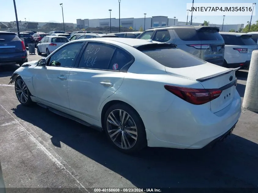 2018 Infiniti Q50 3.0T Sport VIN: JN1EV7AP4JM354516 Lot: 40158608