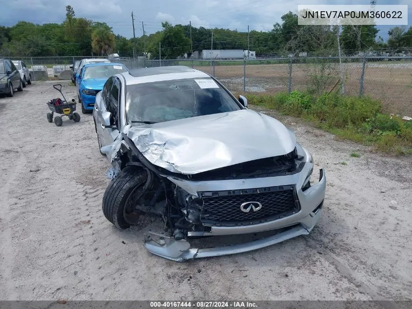 JN1EV7AP0JM360622 2018 Infiniti Q50 3.0T Luxe