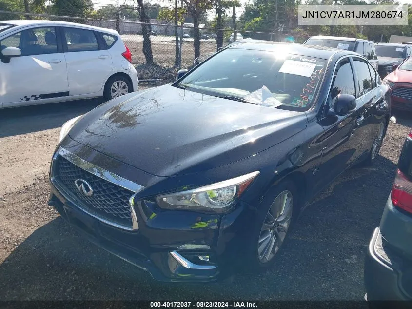 JN1CV7AR1JM280674 2018 Infiniti Q50 2.0T Luxe