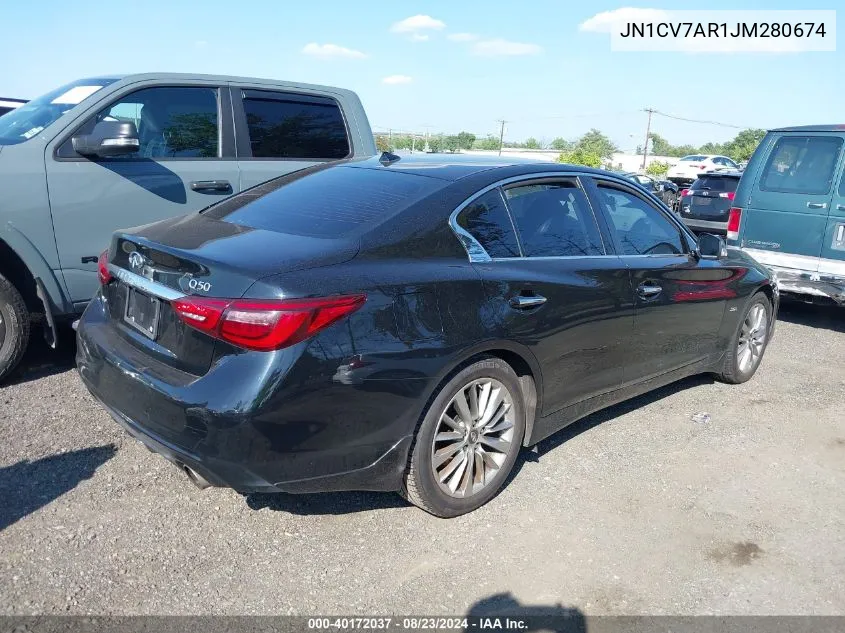 JN1CV7AR1JM280674 2018 Infiniti Q50 2.0T Luxe