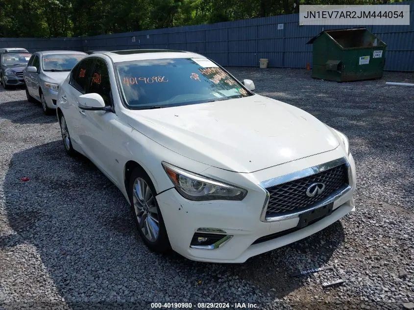 2018 Infiniti Q50 3.0T Luxe VIN: JN1EV7AR2JM444054 Lot: 40190980