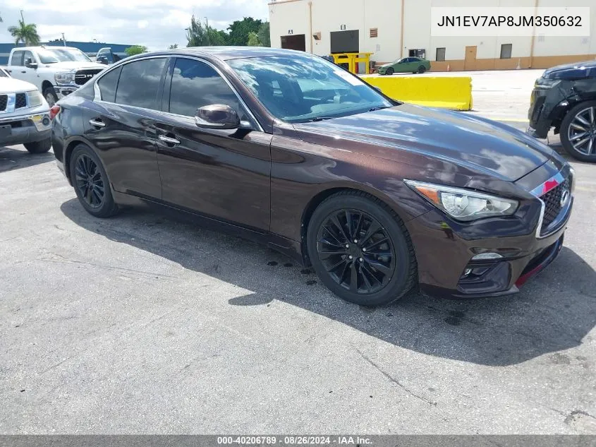 JN1EV7AP8JM350632 2018 Infiniti Q50 3.0T Luxe