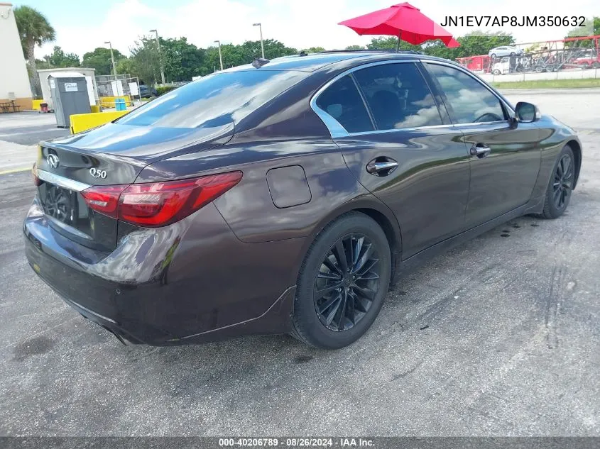 JN1EV7AP8JM350632 2018 Infiniti Q50 3.0T Luxe