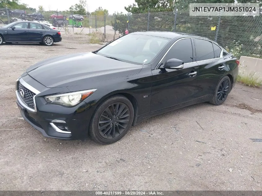 JN1EV7AP1JM351024 2018 Infiniti Q50 3.0T Luxe