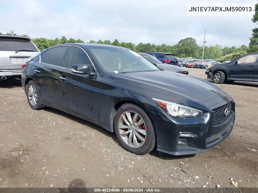 2018 Infiniti Q50 3.0T Sport VIN: JN1EV7APXJM590913 Lot: 40224886