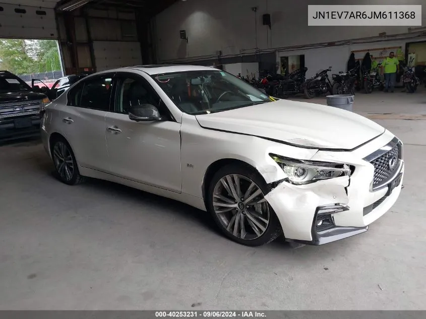 JN1EV7AR6JM611368 2018 Infiniti Q50 3.0T Sport