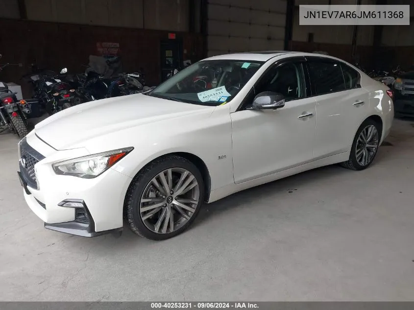 JN1EV7AR6JM611368 2018 Infiniti Q50 3.0T Sport