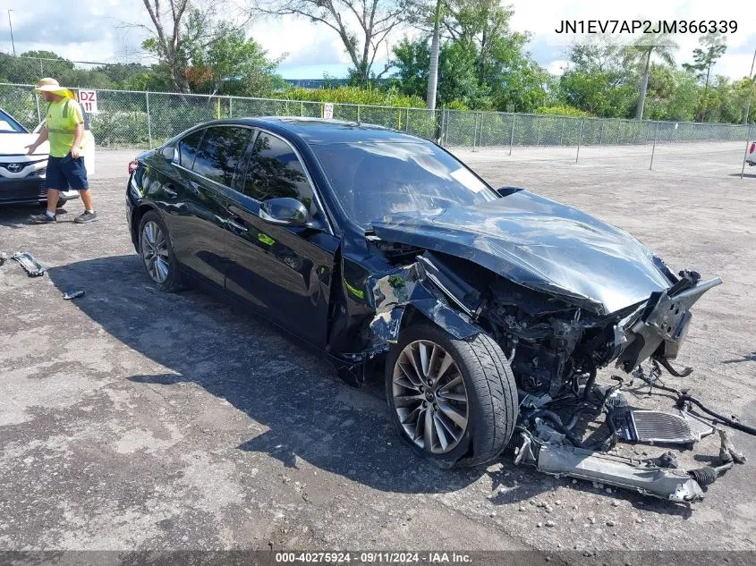 2018 Infiniti Q50 3.0T Luxe VIN: JN1EV7AP2JM366339 Lot: 40275924