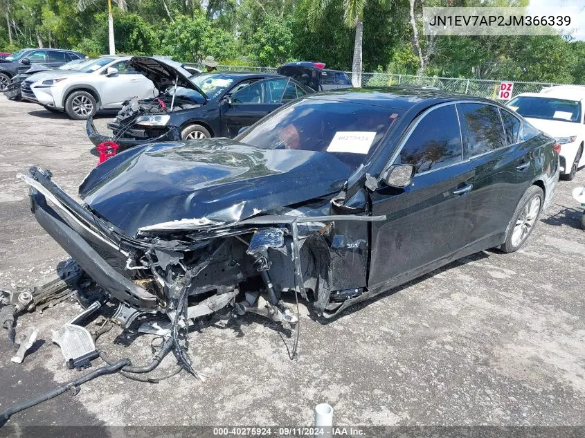 2018 Infiniti Q50 3.0T Luxe VIN: JN1EV7AP2JM366339 Lot: 40275924