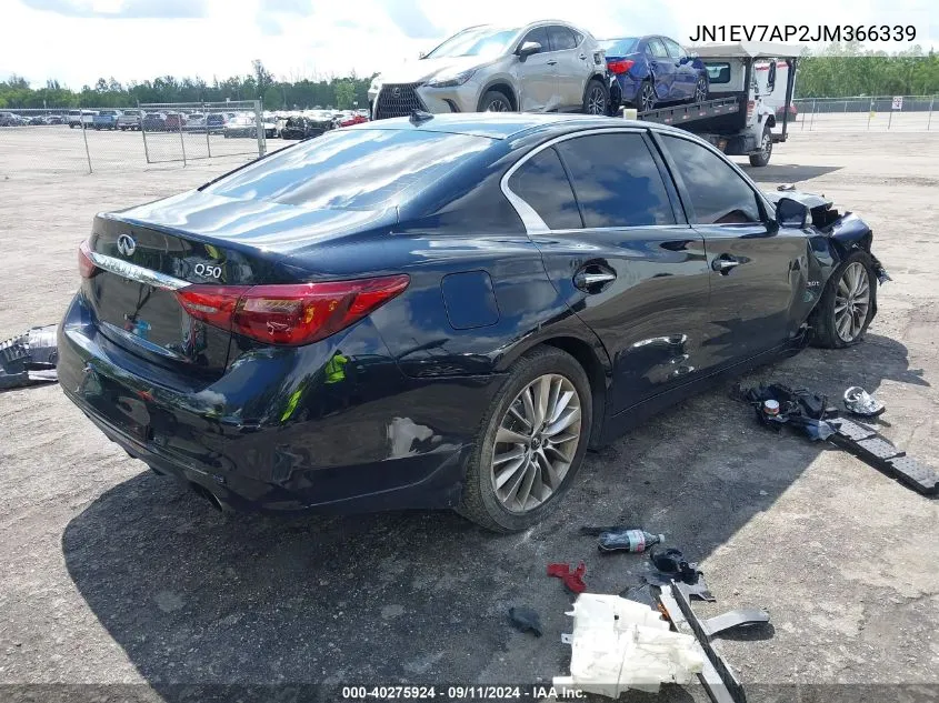 JN1EV7AP2JM366339 2018 Infiniti Q50 3.0T Luxe