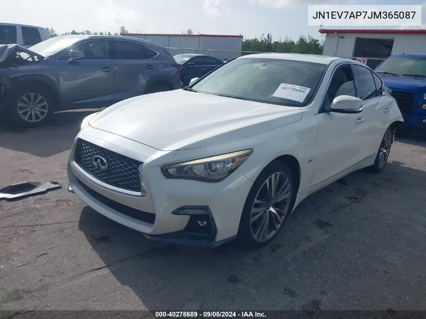 JN1EV7AP7JM365087 2018 Infiniti Q50 Luxe/Sport