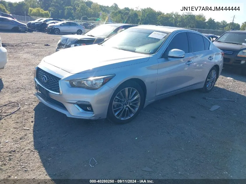 2018 Infiniti Q50 3.0T Luxe VIN: JN1EV7AR4JM444444 Lot: 40280250