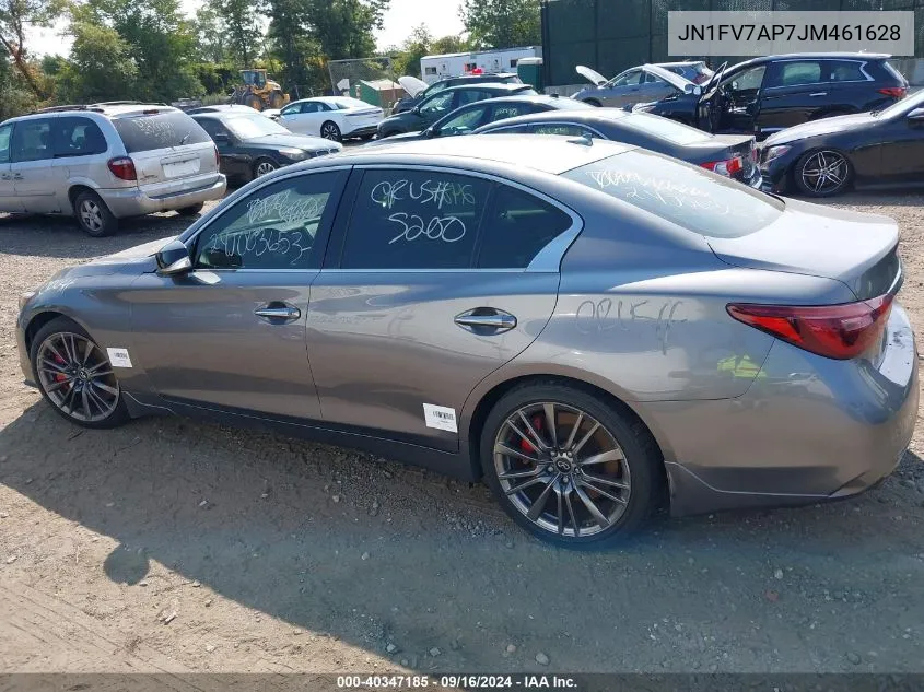 JN1FV7AP7JM461628 2018 Infiniti Q50 3.0T Red Sport 400