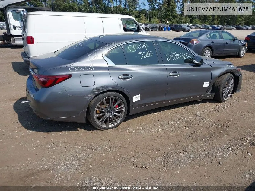 2018 Infiniti Q50 3.0T Red Sport 400 VIN: JN1FV7AP7JM461628 Lot: 40347185