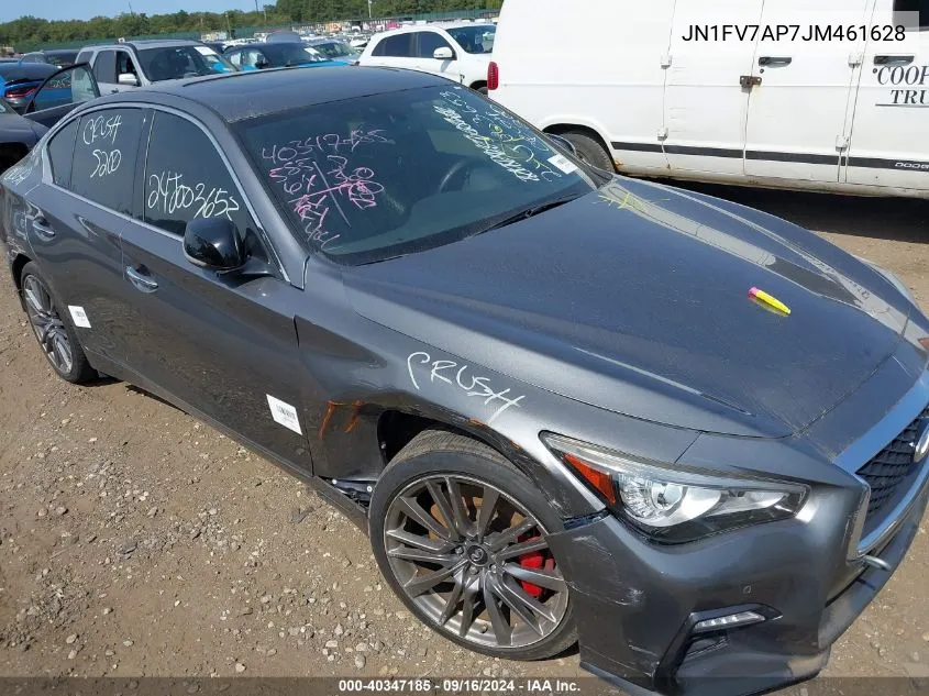 JN1FV7AP7JM461628 2018 Infiniti Q50 3.0T Red Sport 400