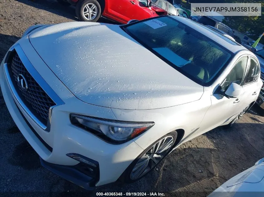 JN1EV7AP9JM358156 2018 Infiniti Q50 3.0T Sport