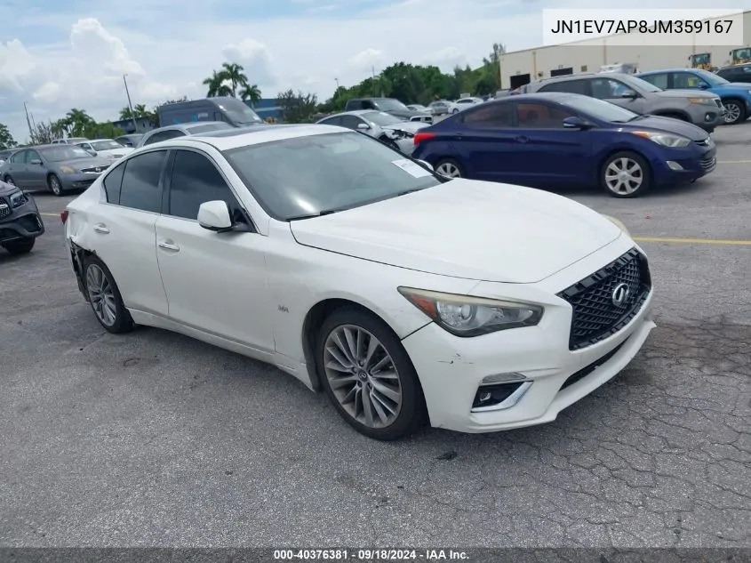 JN1EV7AP8JM359167 2018 Infiniti Q50 Luxe/Sport