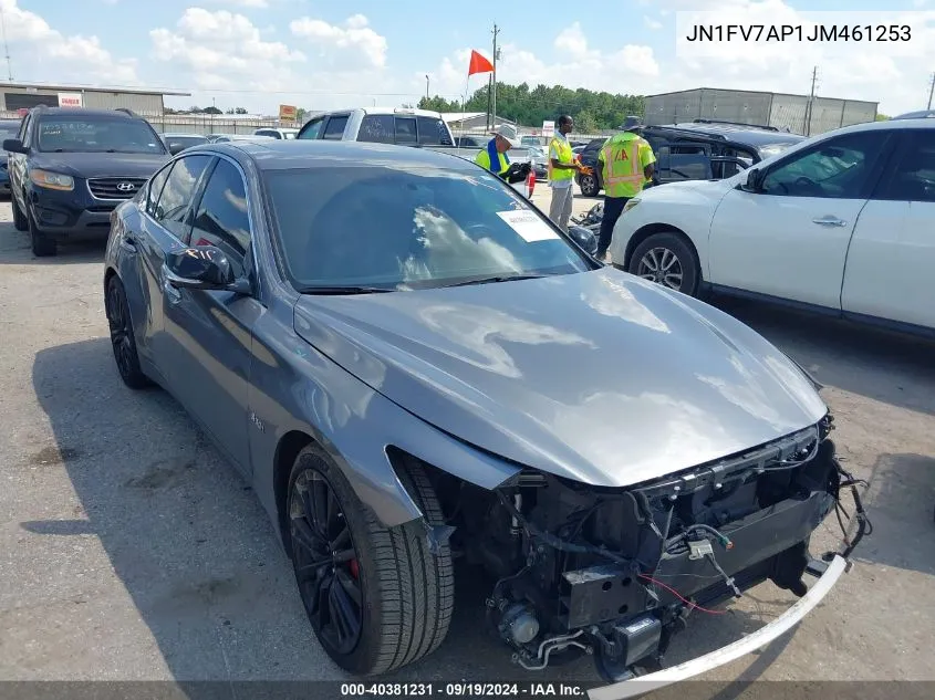 JN1FV7AP1JM461253 2018 Infiniti Q50 3.0T Red Sport 400