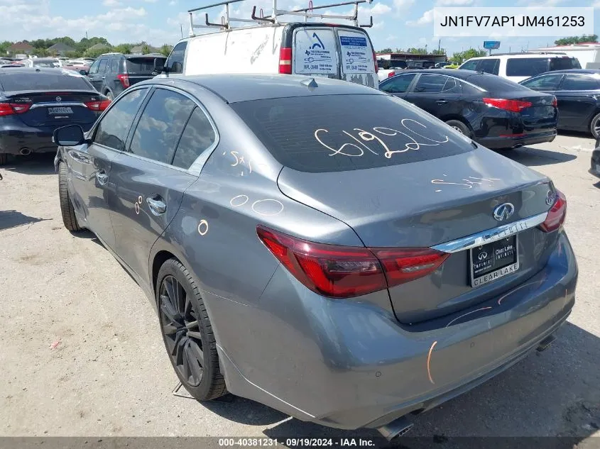 JN1FV7AP1JM461253 2018 Infiniti Q50 3.0T Red Sport 400