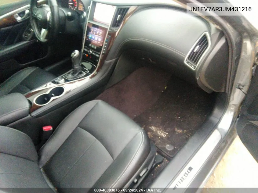 JN1EV7AR3JM431216 2018 Infiniti Q50 Luxe/Sport