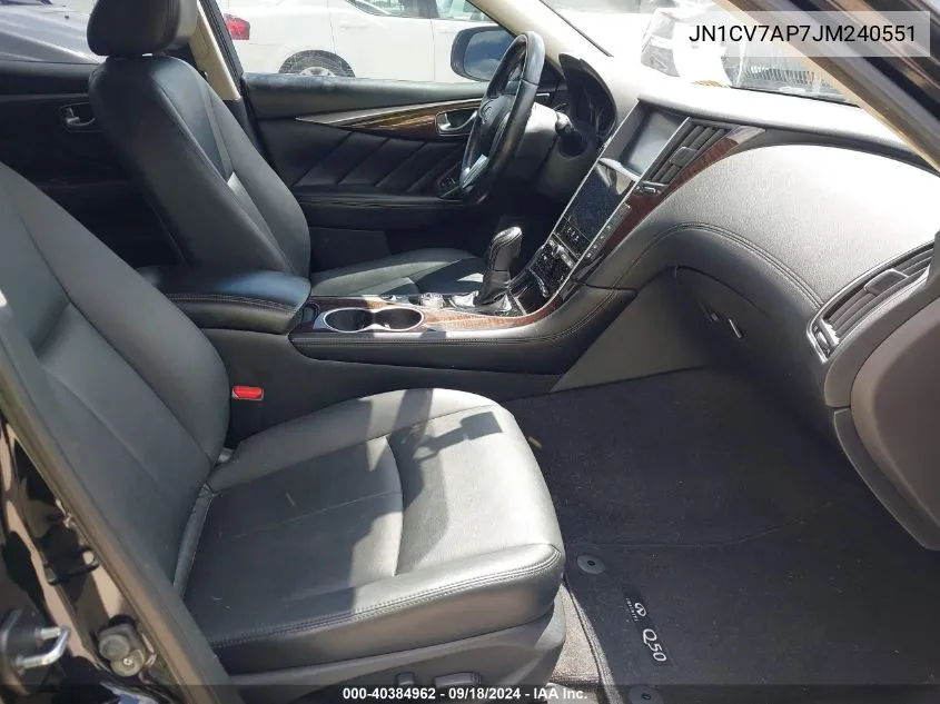 JN1CV7AP7JM240551 2018 Infiniti Q50 2.0T Luxe