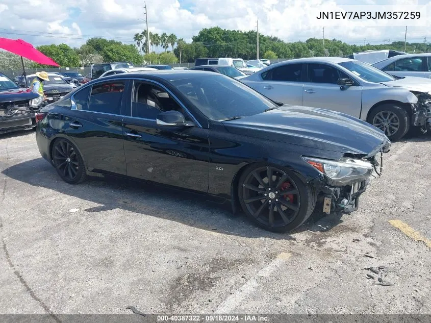 JN1EV7AP3JM357259 2018 Infiniti Q50 3.0T Sport