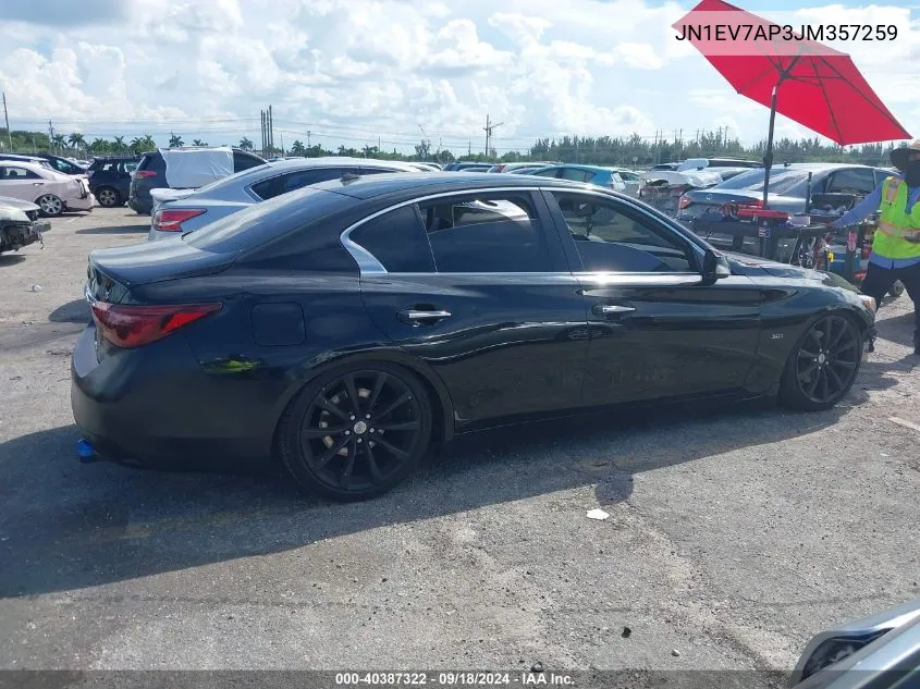 JN1EV7AP3JM357259 2018 Infiniti Q50 3.0T Sport