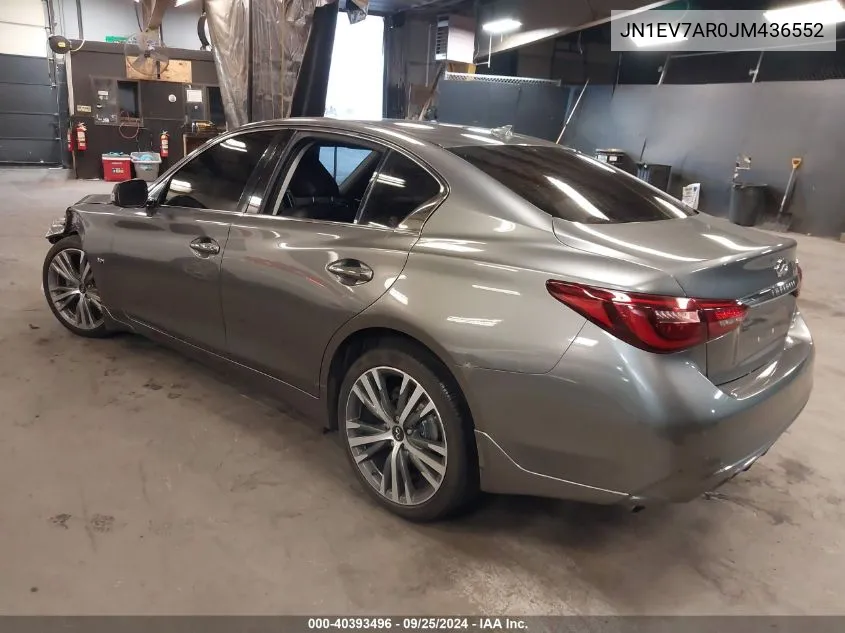 JN1EV7AR0JM436552 2018 Infiniti Q50 3.0T Sport