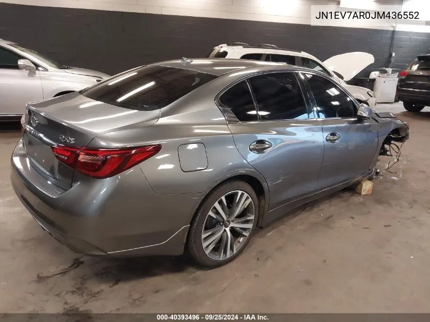 JN1EV7AR0JM436552 2018 Infiniti Q50 3.0T Sport