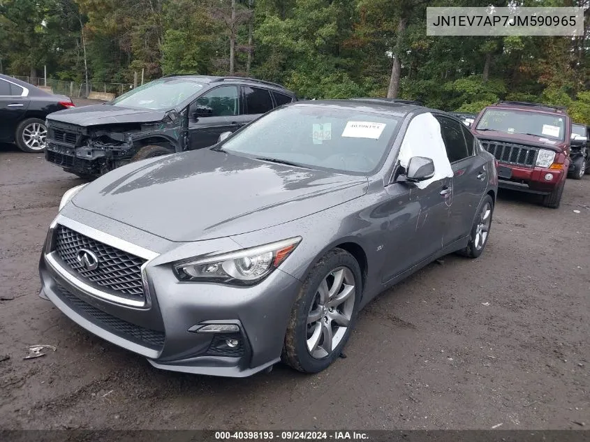 2018 Infiniti Q50 3.0T Sport VIN: JN1EV7AP7JM590965 Lot: 40398193