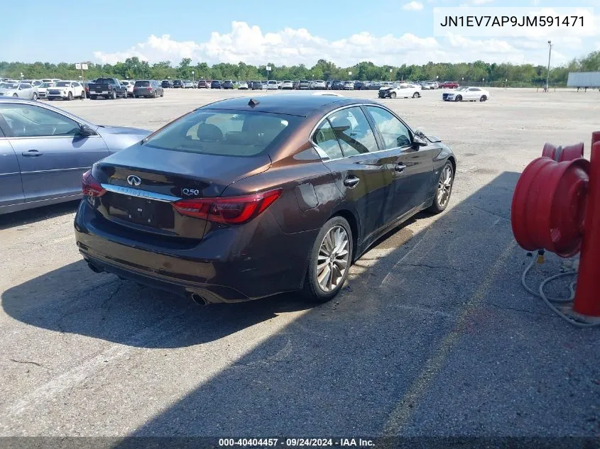 2018 Infiniti Q50 3.0T Luxe VIN: JN1EV7AP9JM591471 Lot: 40404457