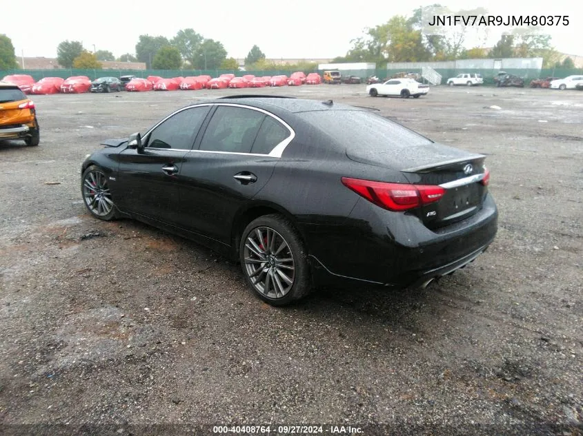 JN1FV7AR9JM480375 2018 Infiniti Q50 3.0T Red Sport 400