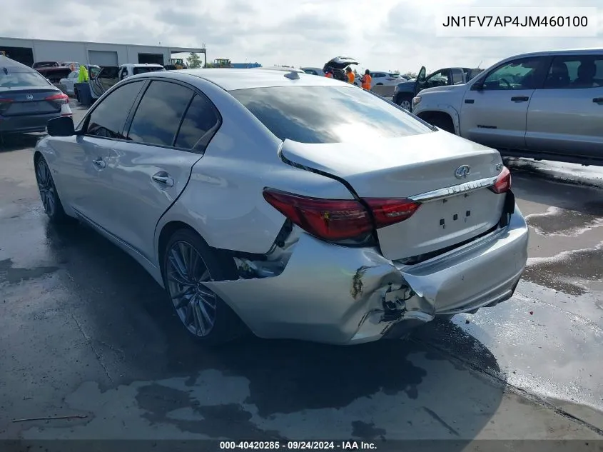 2018 Infiniti Q50 Red Sport 400 VIN: JN1FV7AP4JM460100 Lot: 40420285