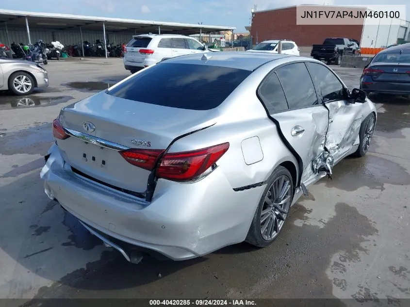 JN1FV7AP4JM460100 2018 Infiniti Q50 Red Sport 400