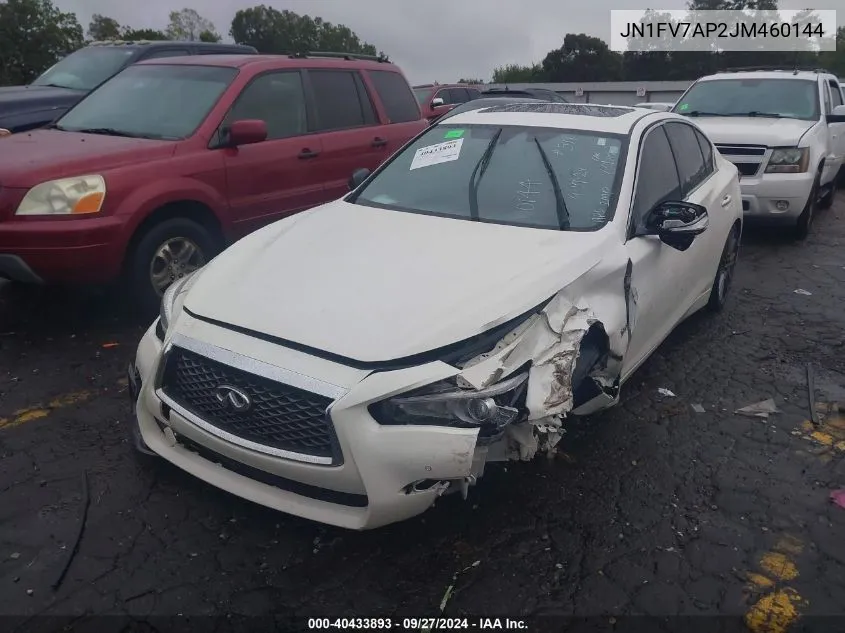 2018 Infiniti Q50 Red Sport 400 VIN: JN1FV7AP2JM460144 Lot: 40433893