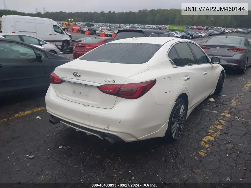 JN1FV7AP2JM460144 2018 Infiniti Q50 Red Sport 400