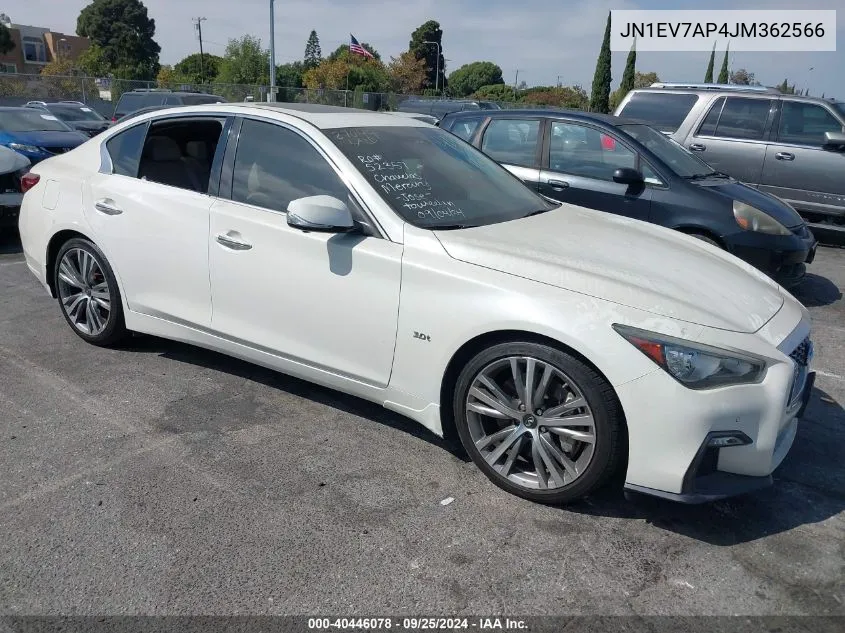 2018 Infiniti Q50 3.0T Sport VIN: JN1EV7AP4JM362566 Lot: 40446078