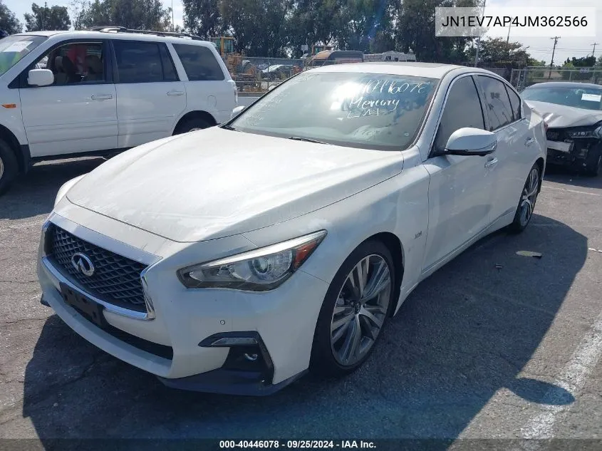 2018 Infiniti Q50 3.0T Sport VIN: JN1EV7AP4JM362566 Lot: 40446078