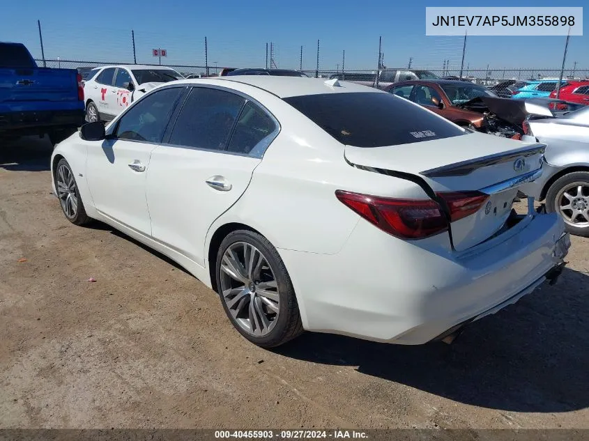 JN1EV7AP5JM355898 2018 Infiniti Q50 3.0T Sport