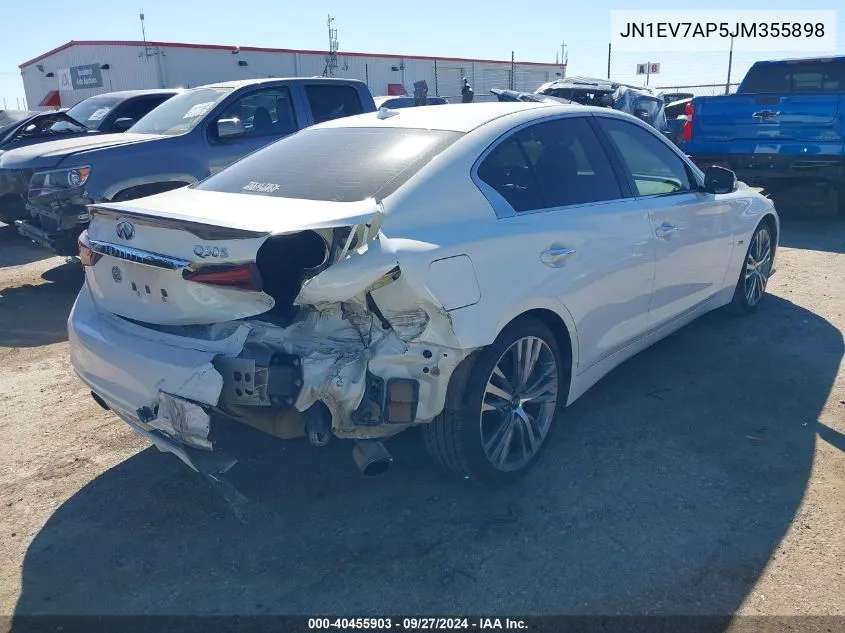 JN1EV7AP5JM355898 2018 Infiniti Q50 3.0T Sport