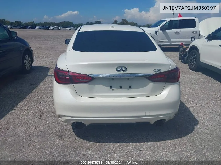 JN1EV7AP2JM350397 2018 Infiniti Q50 Luxe/Sport