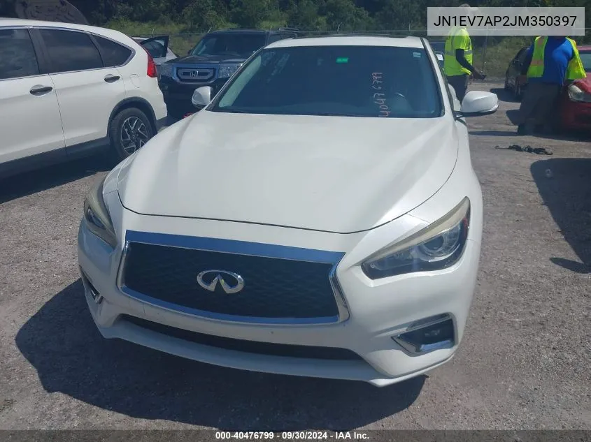 JN1EV7AP2JM350397 2018 Infiniti Q50 Luxe/Sport