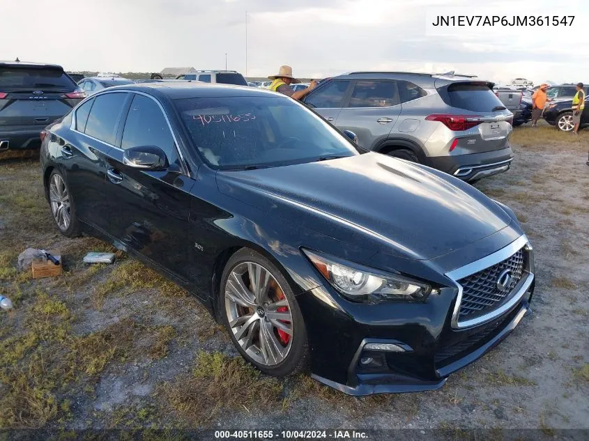 2018 Infiniti Q50 3.0T Sport VIN: JN1EV7AP6JM361547 Lot: 40511655