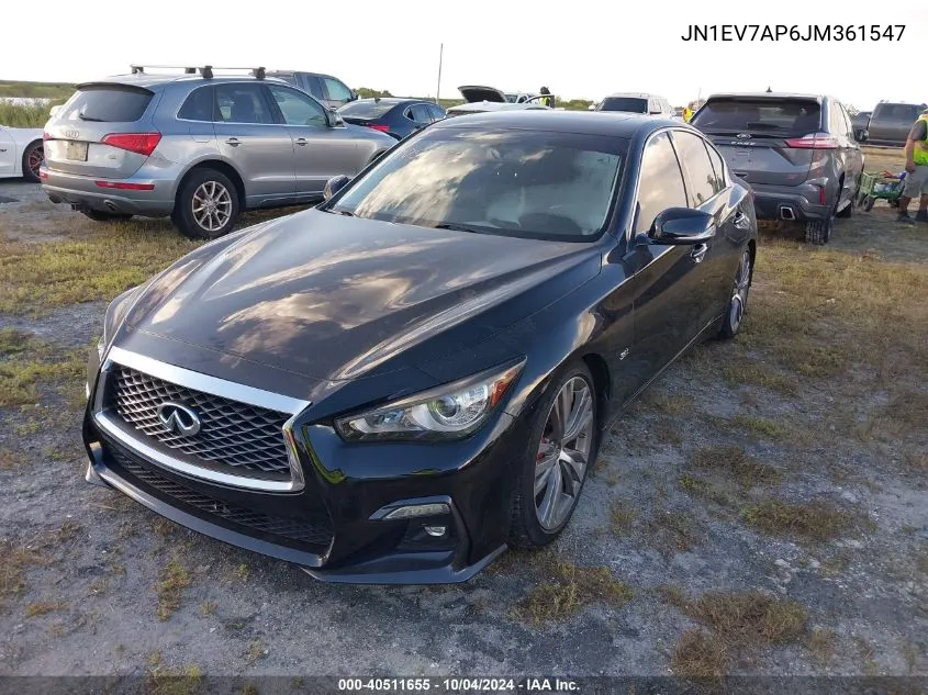 2018 Infiniti Q50 3.0T Sport VIN: JN1EV7AP6JM361547 Lot: 40511655