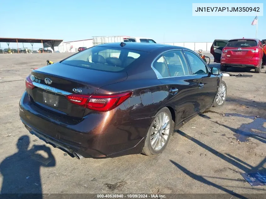 JN1EV7AP1JM350942 2018 Infiniti Q50 3.0T Luxe