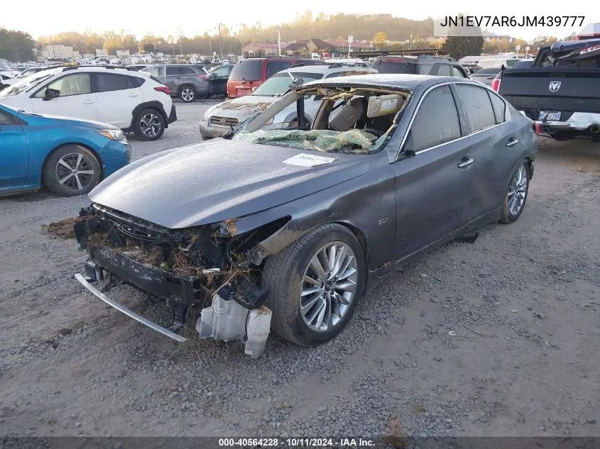 2018 Infiniti Q50 Luxe/Sport VIN: JN1EV7AR6JM439777 Lot: 40564228