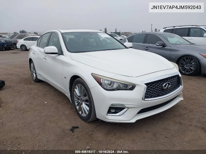 2018 Infiniti Q50 3.0T Luxe VIN: JN1EV7AP4JM592043 Lot: 40619317